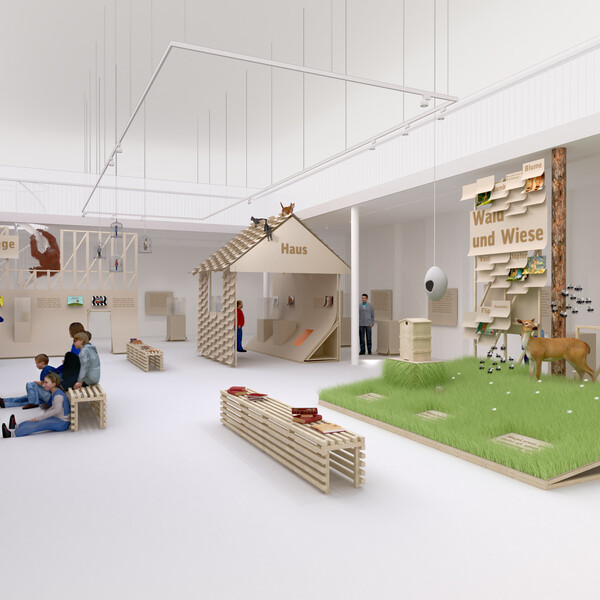 Kinderausstellung über Tiere in der Literatur