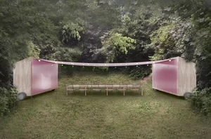 Fahrbare Gartenhütte