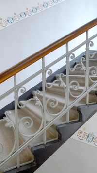 Conservation restoration of a staircase
