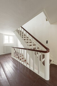Renovation of the old wooden stairs