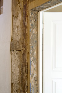 Decorative detail of a door frame