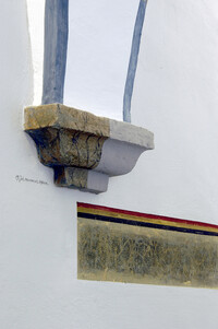 Detail of the restoration in the monastery