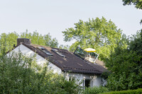 Sundeck and yellow parasol